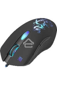 Мышь проводная Defender Sky Dragon GM-090L черный, 3200 dpi, USB, кнопки - 6