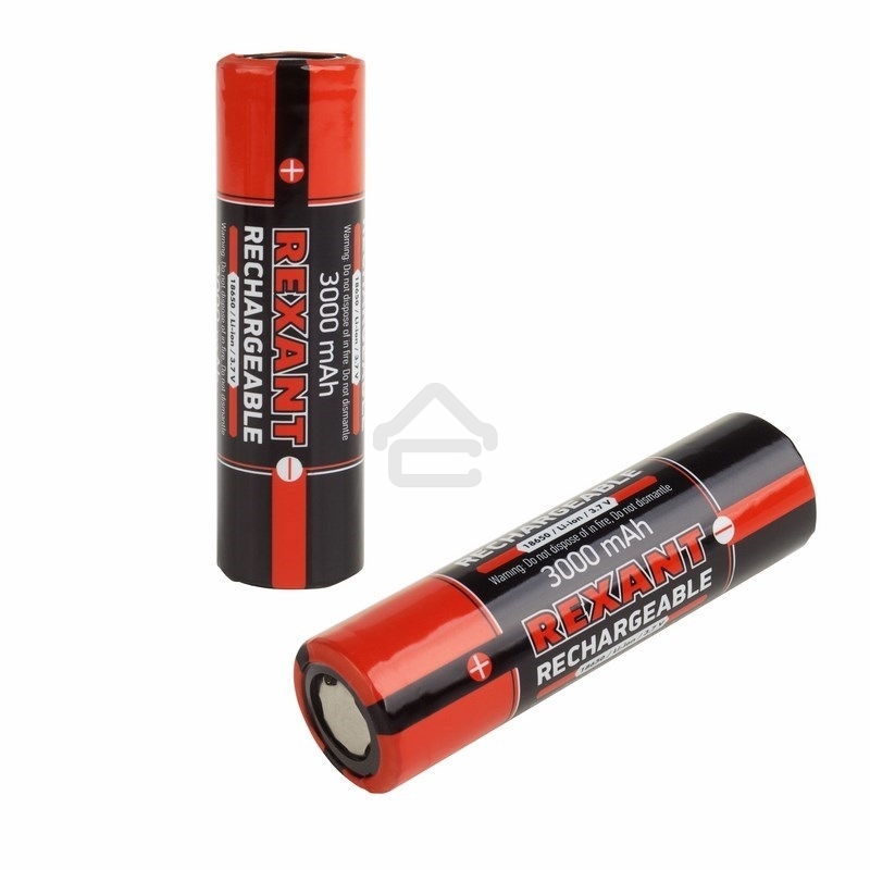 Аккумулятор 18650 unprotected Li-ion 3000 mAH 3.7 В REXANT