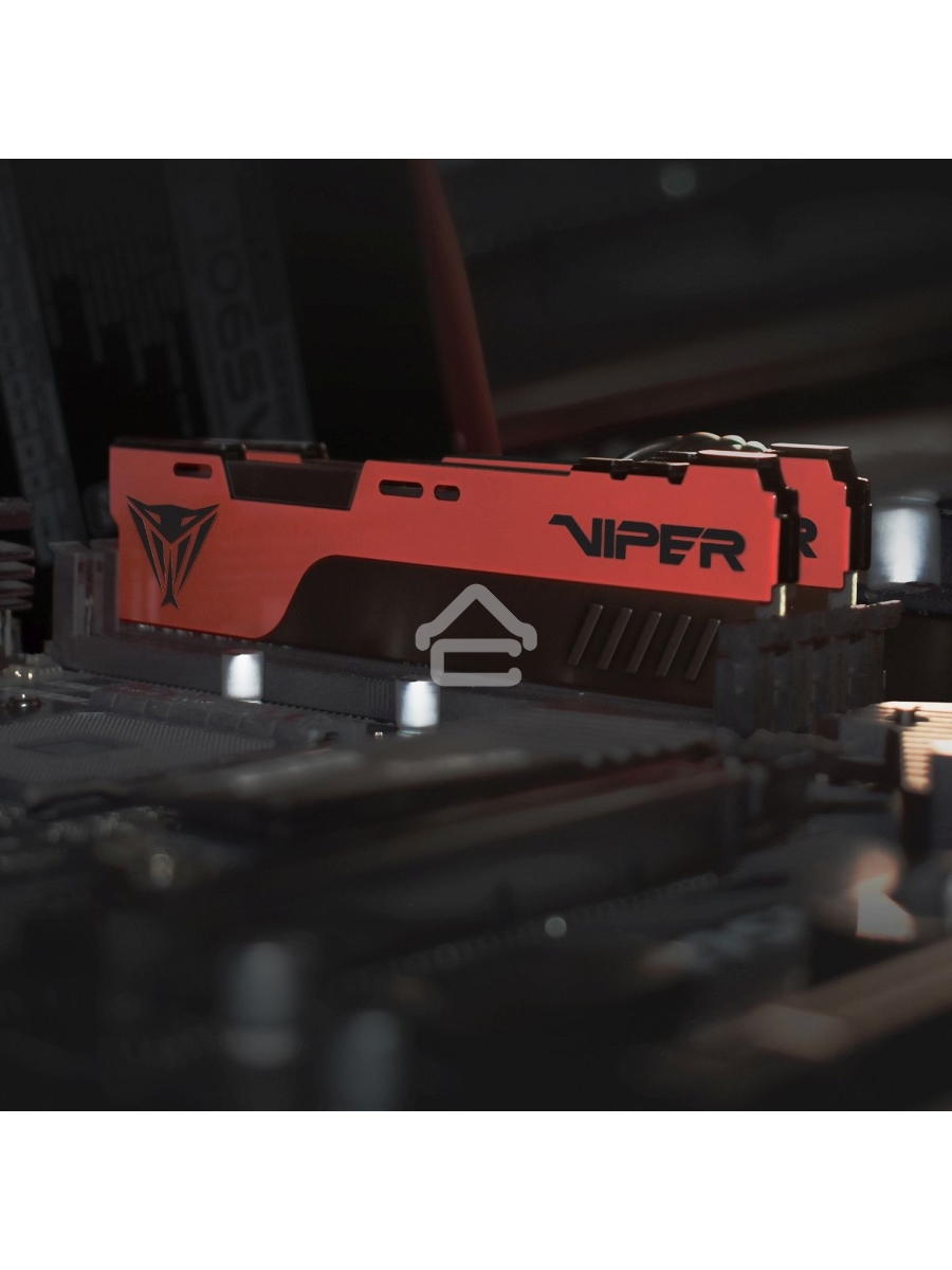 Оперативная память Patriot Viper Elite II, DDR4, 64GB (2x32 GB), 3600 MHz, CL20, DIMM, радиатор, красный/черный