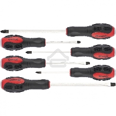 Набор отверток Matrix ударных 6шт. ph1x75 ph2x100 ph3x150 sl5x75 sl6x100 sl8x150 crv