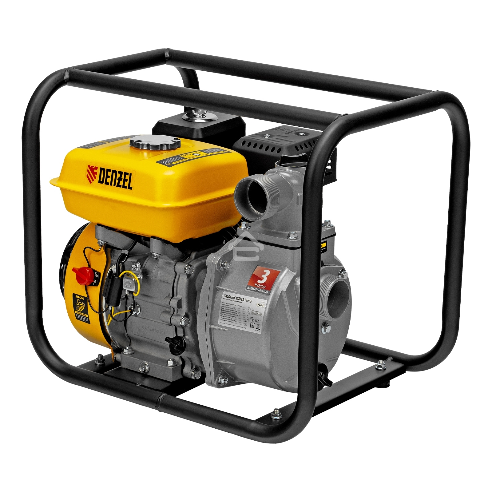 Мотопомпа бензиновая для чистой воды Denzel PX-50, 7 л.с., 2