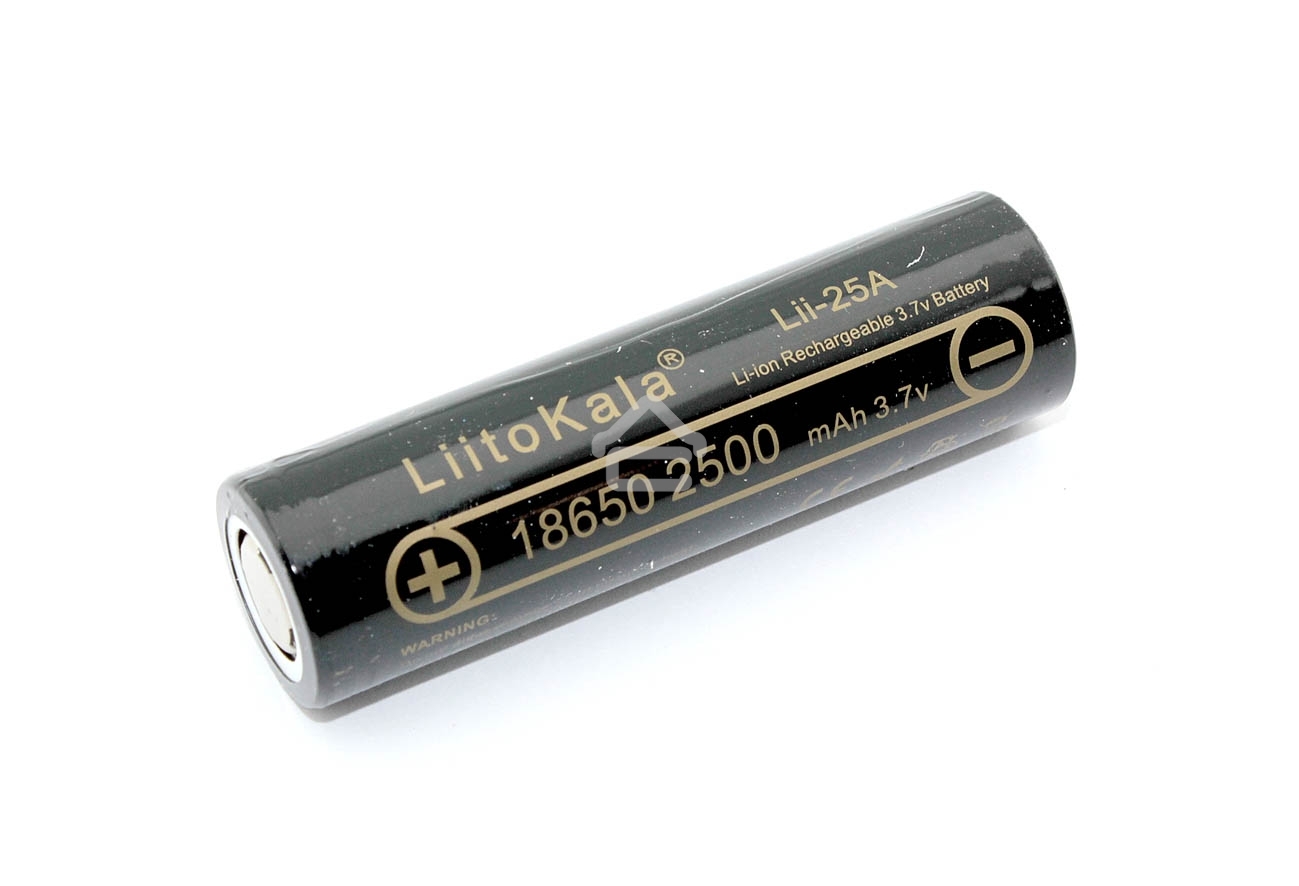 Аккумулятор типа 18650 Li-Ion LiitoKala Lii-25A, 2500mAh, 3.7V