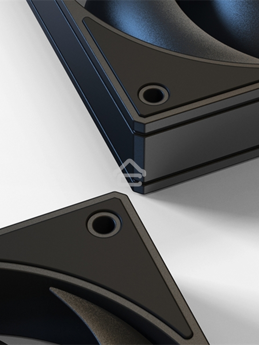 Вентилятор для корпуса ID-Cooling AS-120-K черный, 120 мм, 2000 об/мин, 27.2 дБ, 4 pin
