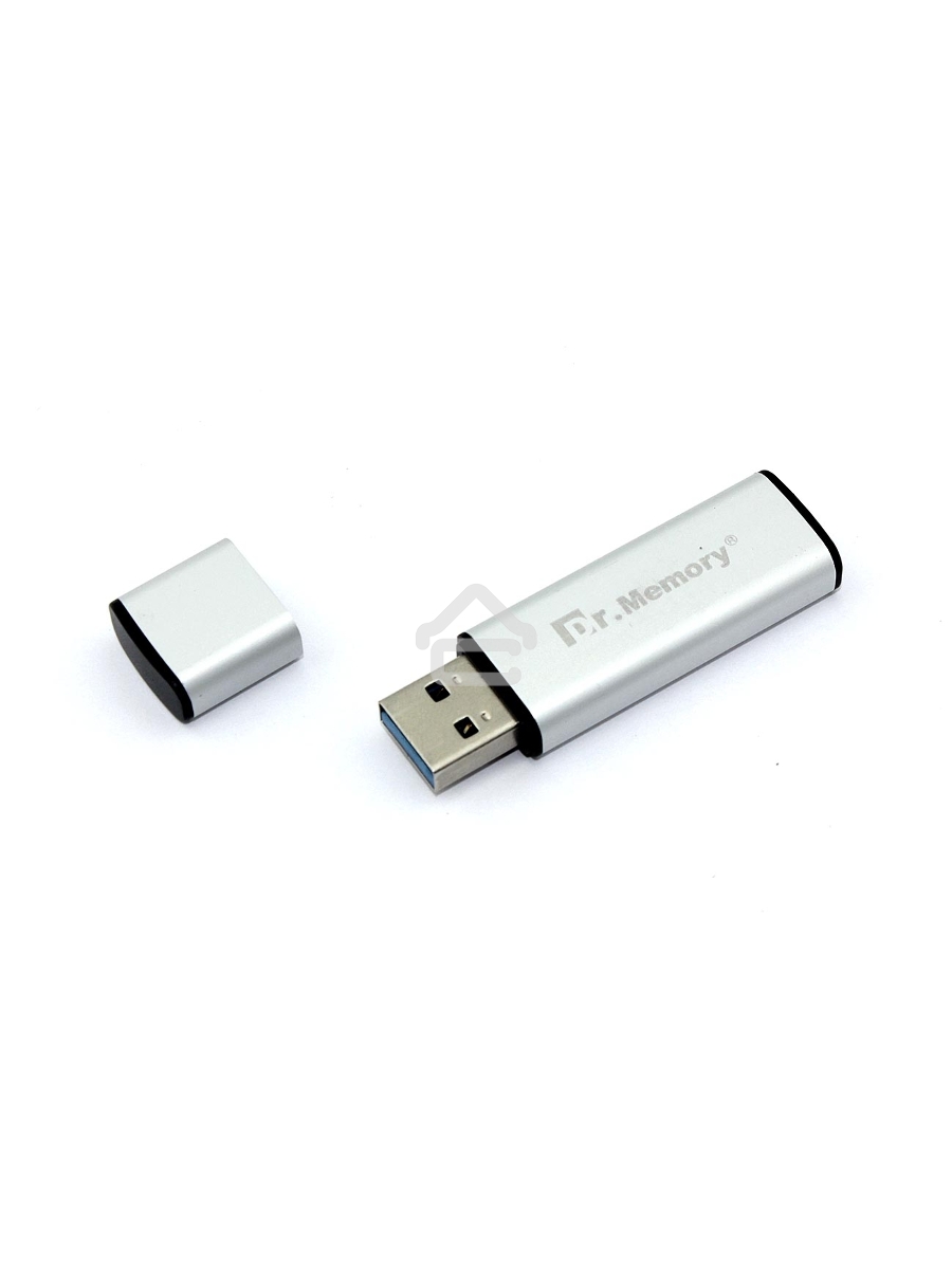 Флешка USB Dr. Memory 009 32Гб, USB 3.0, серебристый