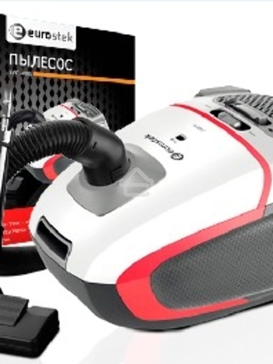 Пылесос Eurostek EVC-4005 белый/красный/серый, 420/2400 Вт, уборка сухая, пылесборник мешок 4 л