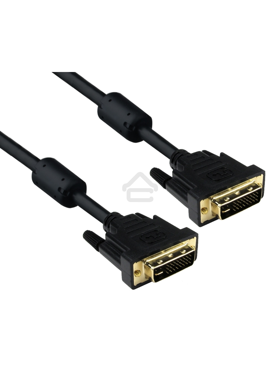Кабель DVI dual link (25M-25M) 5м Exegate, позолоченные контакты