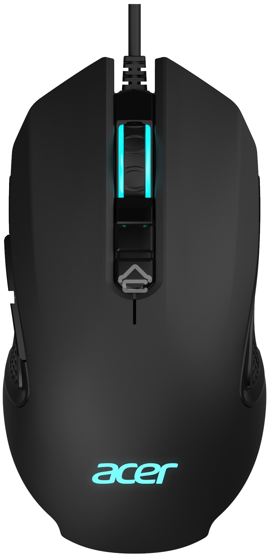 Мышь проводная Acer OMW160 черный, 6400 dpi, USB, кнопки - 8