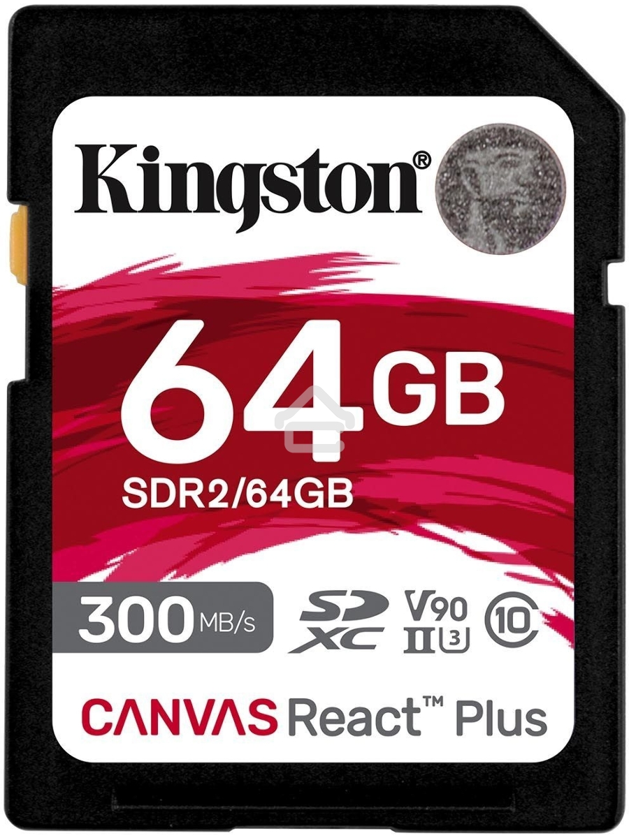 Флеш карта SDHC 64Gb Kingston SDHC, UHS-I Class U3 V90, чтение: 300Мб/с, запись: 260Мб/с <SDR2/64GB>