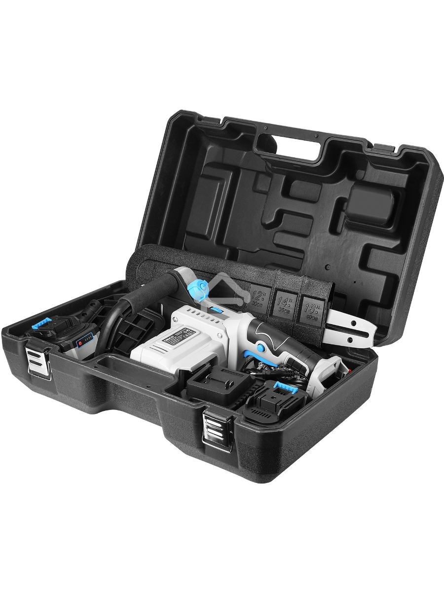 Пила цепная аккумуляторная в кейсе DEKO DKCHS 40 PRO [063-4357] { 2х20В, 2x4.0Ач, 2 з/у }