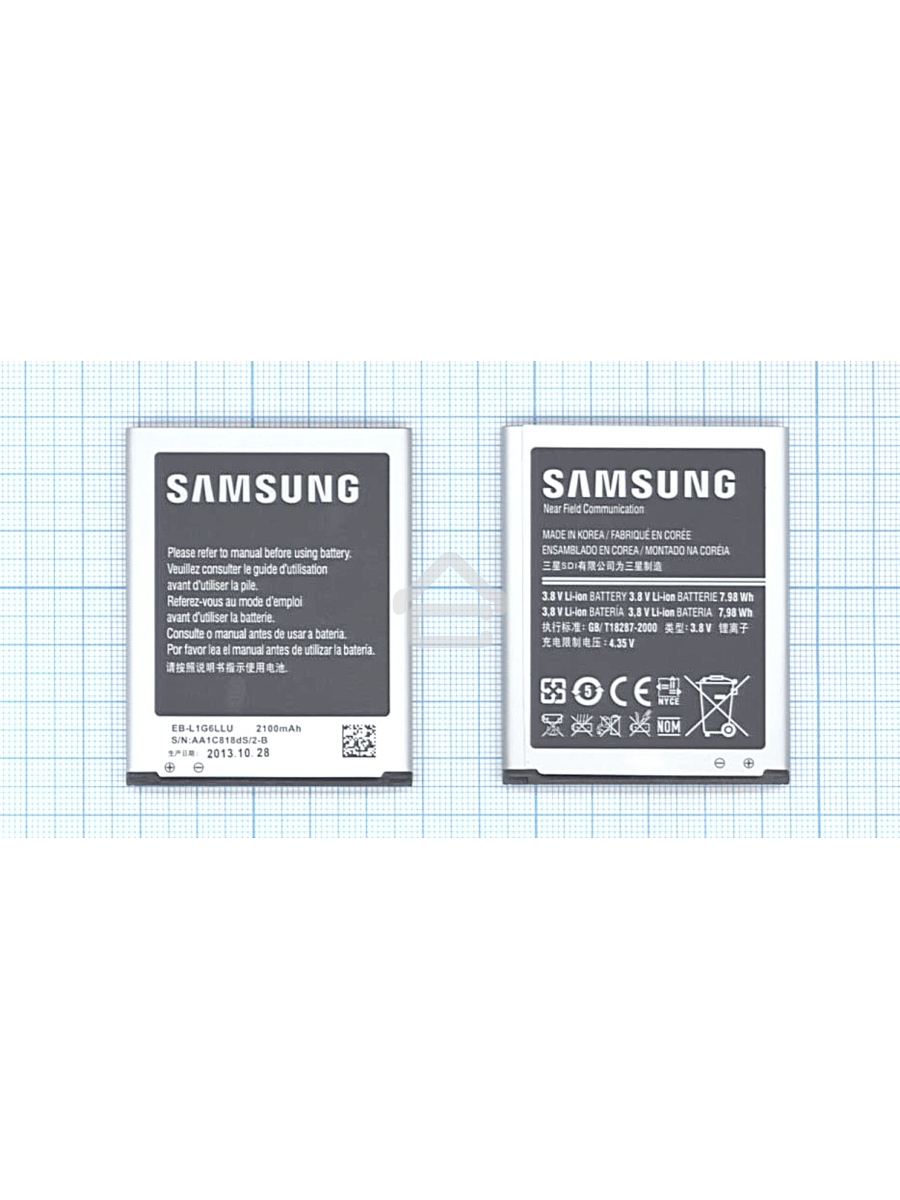 Аккумуляторная батарея EB-L1G6LLU для Samsung Galaxy S3 I9300 3.8 V 7.98Wh