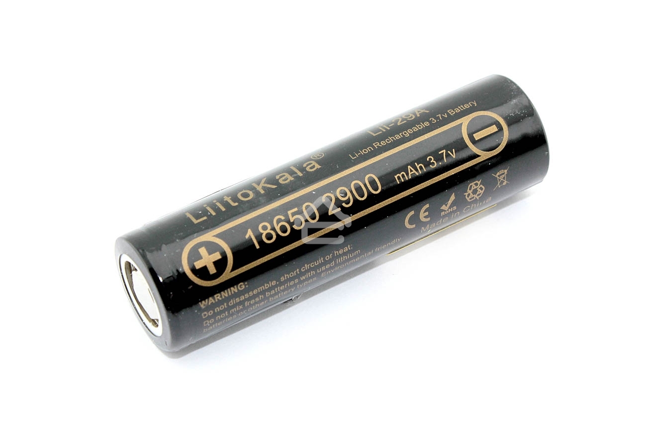 Аккумулятор LiitoKala Lii-29A 2900mAh, 3.7V типа 18650 Li-Ion