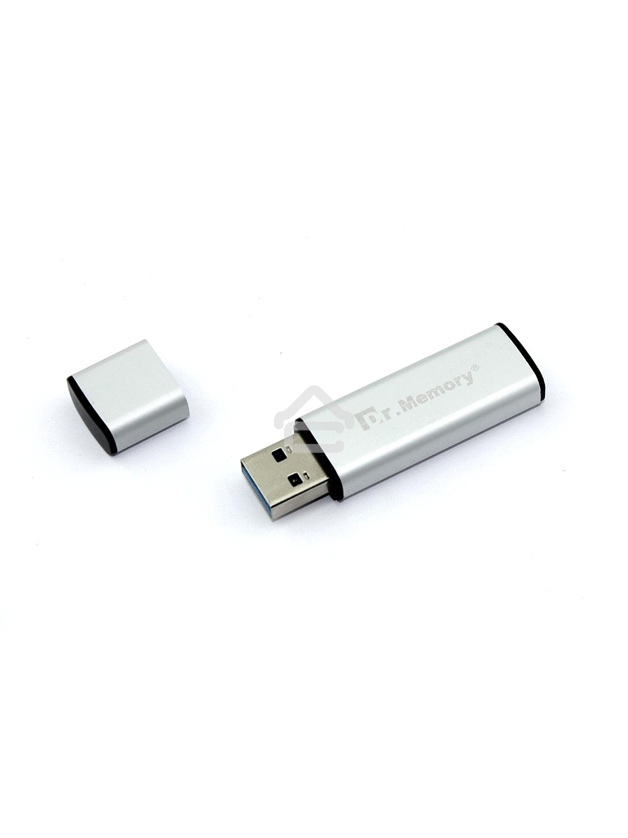 Флешка USB Dr. Memory 009 64Гб, USB 3.0, серебристый