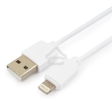 Кабель USB Гарнизон GCC-USB2-AP2-0.3M-W AM/Lightning, для iPhone5/6/7, IPod, IPad, 0.3м, белый, пакет