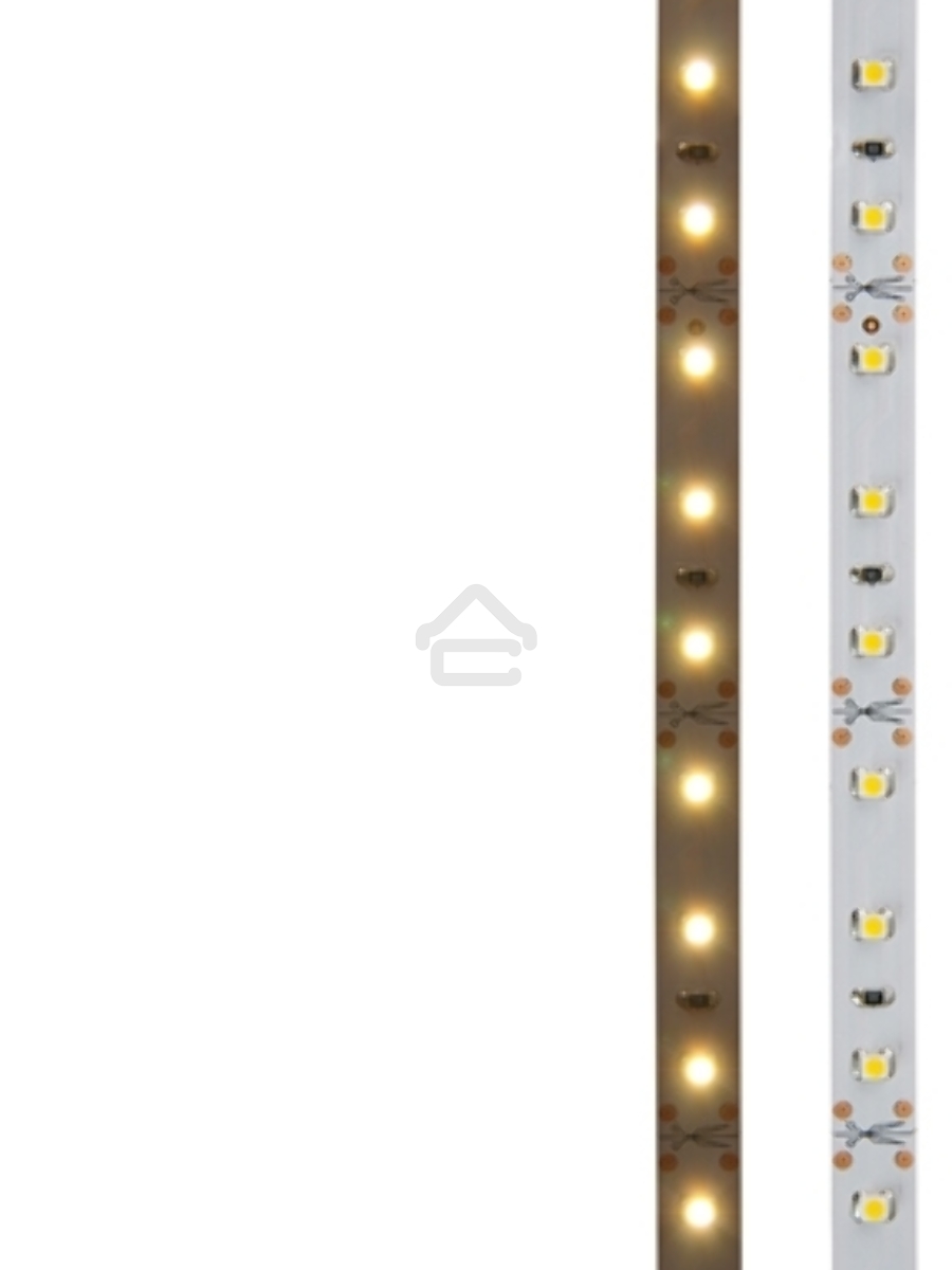 Лента LED открытая, 8 мм, IP23, SMD 2835, 60 LED/m, 12 V, цвет свечения теплый белый