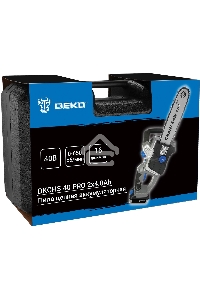 Пила цепная аккумуляторная в кейсе DEKO DKCHS 40 PRO [063-4357] { 2х20В, 2x4.0Ач, 2 з/у }