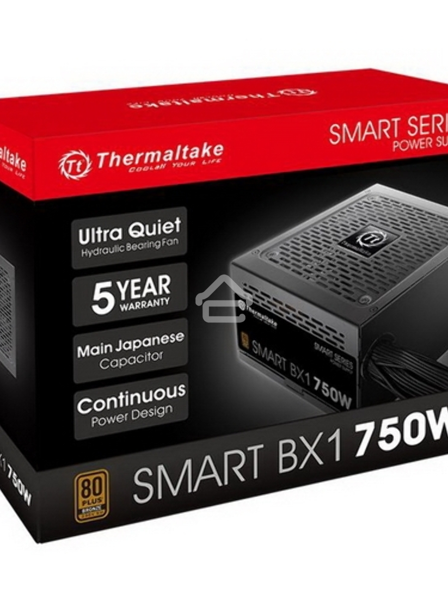 Блок питания Thermaltake Smart BX1 RTL (PS-SPD-0750NNSABE-1), 750Вт, 80 PLUS Bronze, 120мм, черный