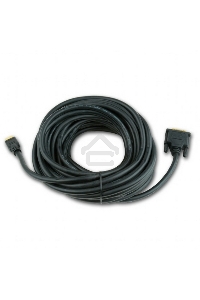 Кабель HDMI-DVI Cablexpert CC-HDMI-DVI-10MC, 19M/19M, single link, медь, позол.разъемы, экран, 10м, черный, пакет