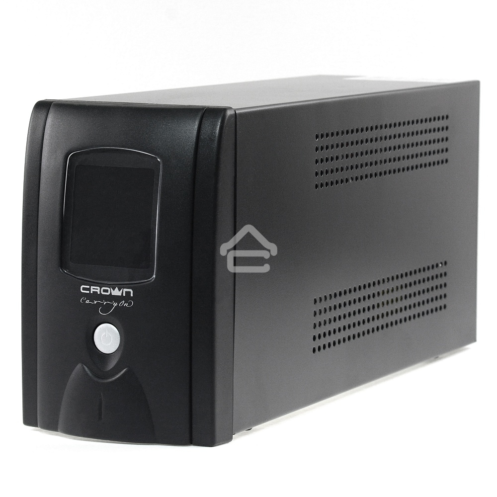 Источник бесперебойного питания CROWN Line Intractive CMU-SP650EURO LCD USB 650VA\390W, корпус металл, 1x12V/7AH, розетки 2*EURO+3*IEC, трансформатор AVR 140-290V, LCD-дисплей, съемный кабель 1.2 м, порт RJ11/45, порт USB, защита: от перегрузки, от КЗ, от