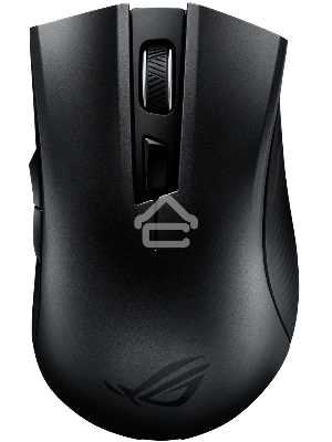 Мышь беспроводная ASUS ROG Strix Carry черный, 7200 dpi, радиоканал, Bluetooth, USB, кнопки - 6