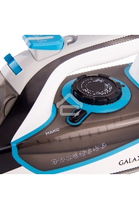 Утюг Galaxy  GL 6107 2800 Вт, керамическое покрытие подошвы, уплотнитель крышки резервуара, функции: «автоотключение», «самоочистка», «антикапля», «антинакипь», индикатор автоотключения, указатель максимального уровня воды,