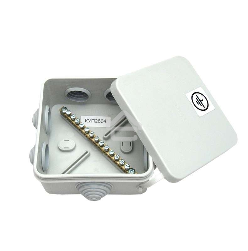 Коробка распр. ОП 100х100х50 IP55 для уравн. потенциалов HEGEL КУП2604-И