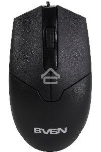 Мышь проводная SVEN RX-30 черный, 1000 dpi, USB, кнопки - 3