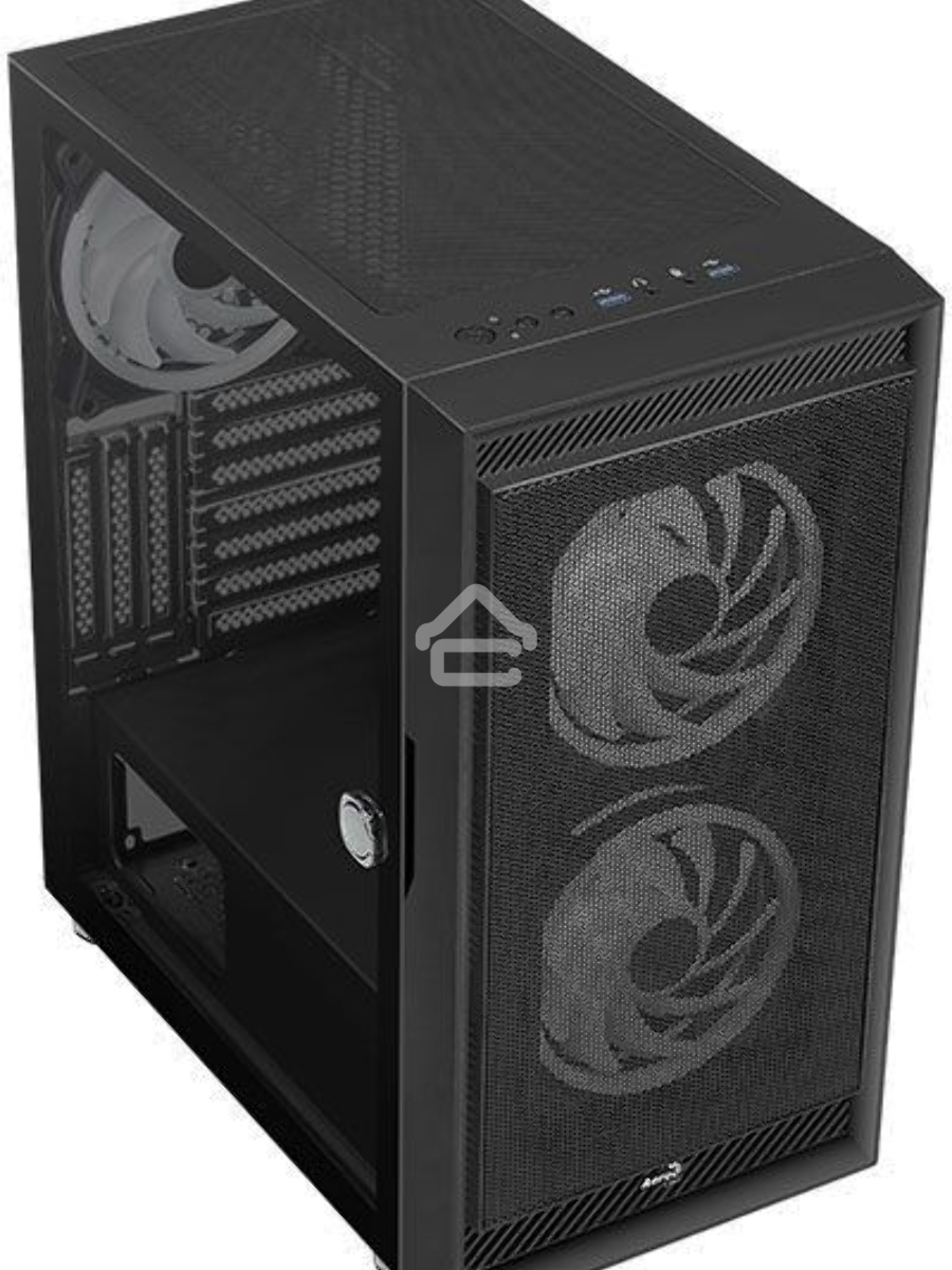 Компьютерный корпус Aerocool / Formula Graphite-G-BK-v2 черный без БП ATX 3x140mm 2xUSB3.0 audio