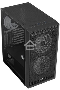 Компьютерный корпус Aerocool / Formula Graphite-G-BK-v2 черный без БП ATX 3x140mm 2xUSB3.0 audio