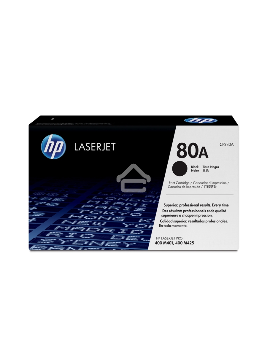 Картридж лазерный HP 80A (CF280A) черный для LaserJet Pro 400 M401/M425 2700 стр.