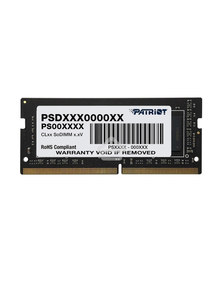 Оперативная память Patriot Signature, DDR4, 8GB (1x8 GB), 3200 MHz, CL22, DIMM