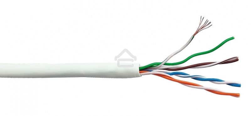 Кабель LANMASTER UTP, 4 пары, кат. 5Е, 350Mhz, LSZH, белый, 305 м