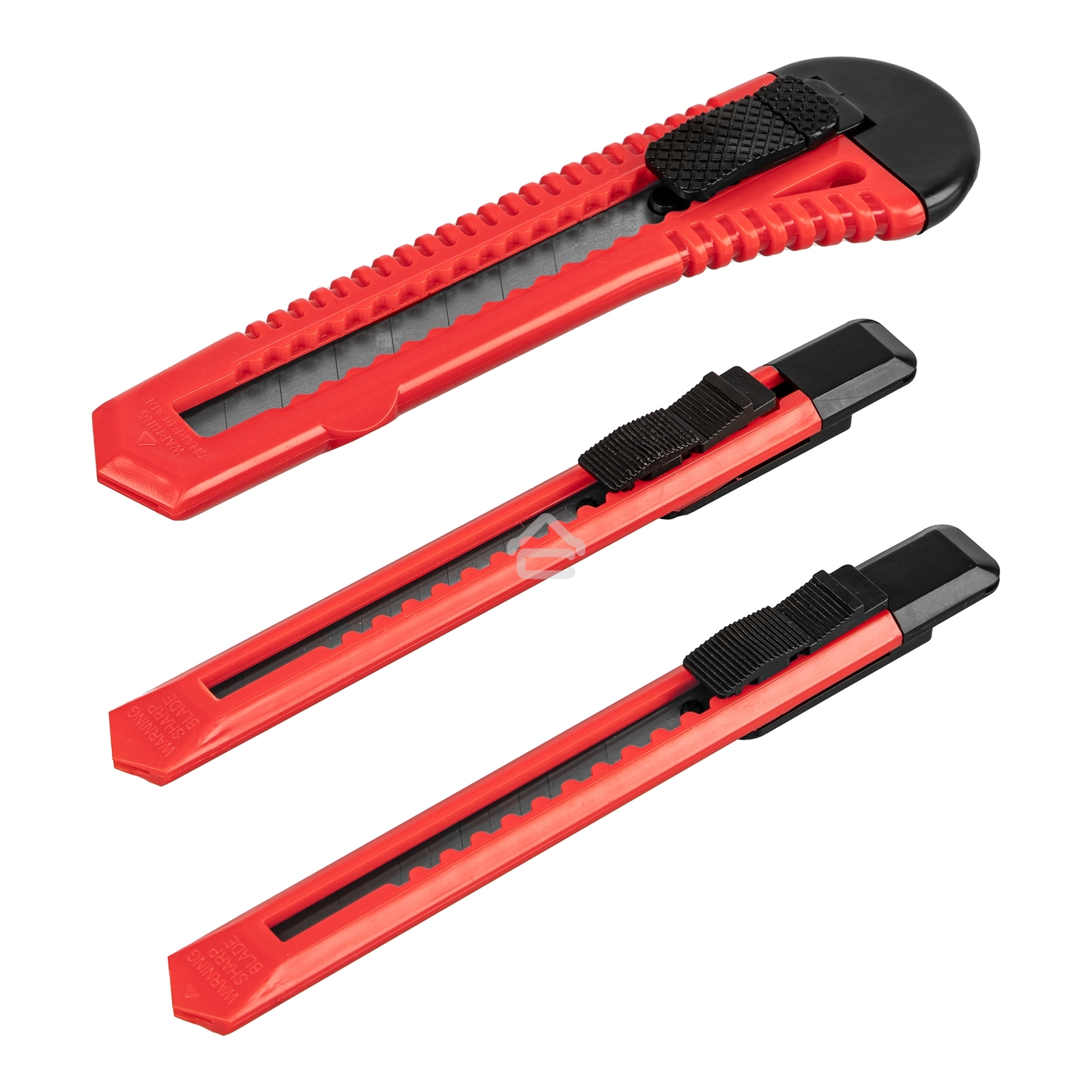 Набор ножей Matrix, выдвижные лезвия, 9-9-18 мм, 3 шт.