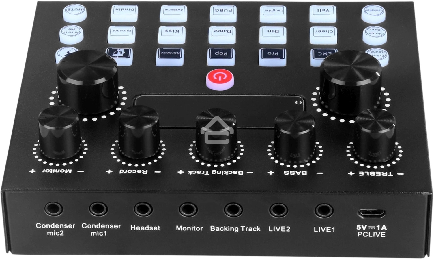 Микрофон проводной Оклик SM-600G 2.5м черный