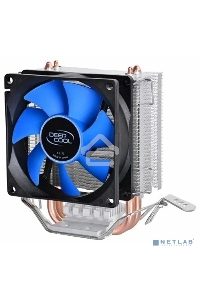 Кулер для процессора DEEPCOOL ICE EDGE MINI FS V2.0 синий, 80 мм, алюминий/медь, 2200 об/мин, 24.7 дБ, 3 pin, 100 Вт, 112 мм