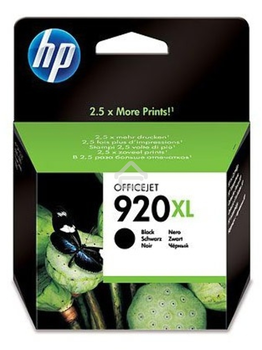Картридж струйный HP 920XL CD975AE черный для HP OJ 6000/6500 (1200стр.)