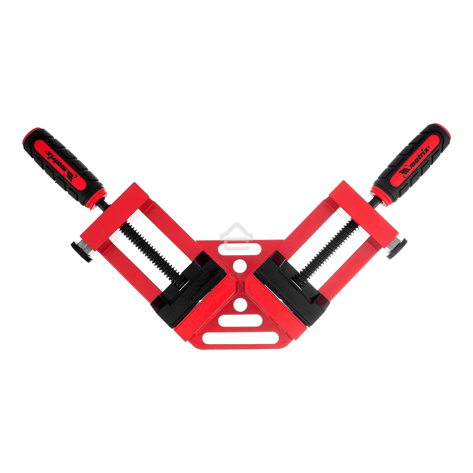 Быстрозажимная угловая струбцина Matrix 65/65 мм, обрезиненные рукоятки