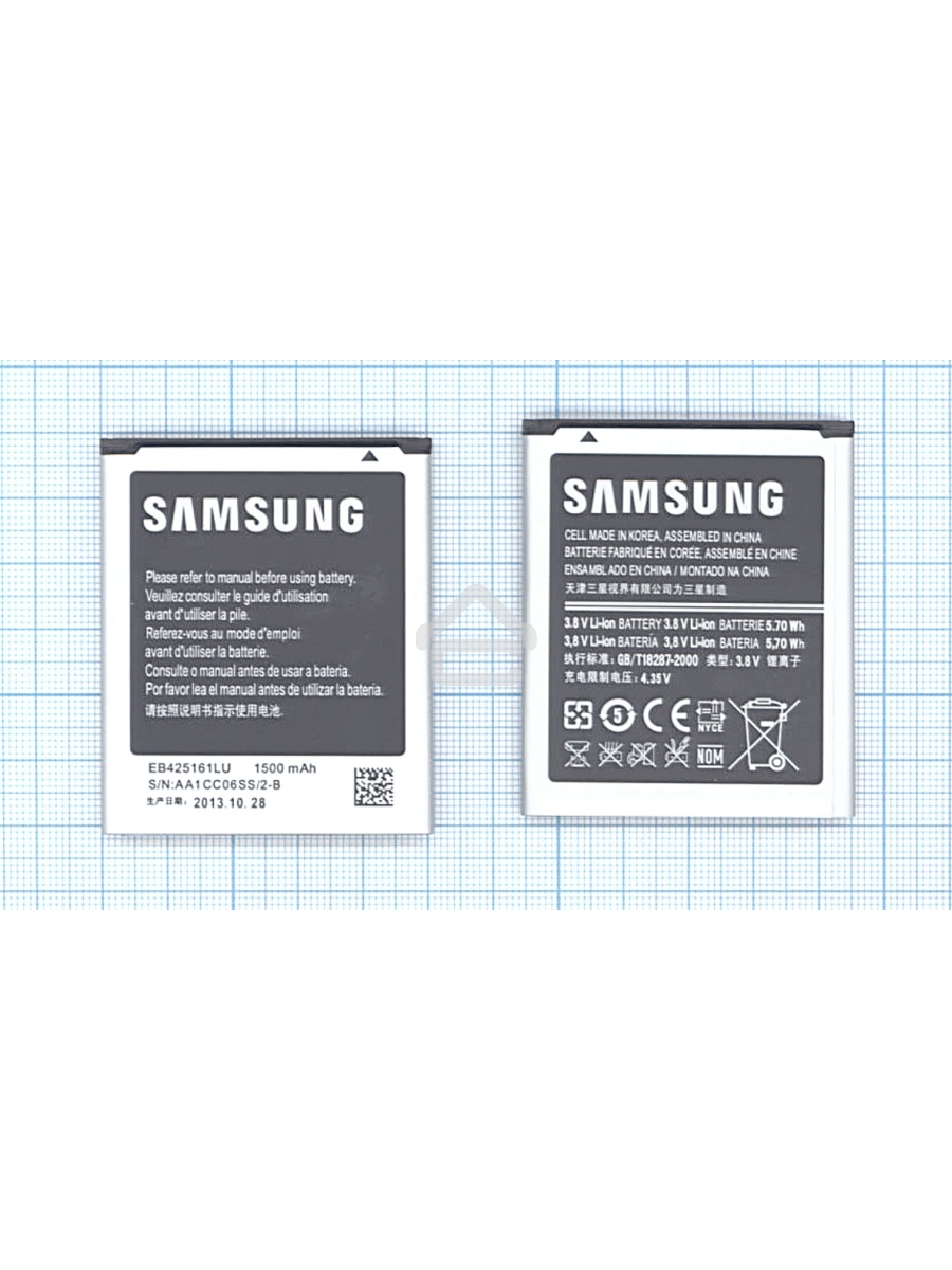 Аккумуляторная батарея EB425161LU для Samsung Galaxy S3 mini i8190 3.8 V 5.70Wh