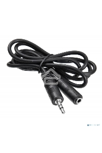 Кабель-удлинитель аудио Buro Jack 3.5 (m)/Jack 3.5 (f) 2м. черный