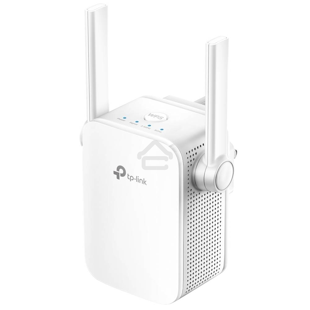 Усилитель TP-Link Wi-Fi AC750 Wi-Fi Range Extender, Wall Plugged,433Mbps at 5GHz + 300Mbps at 2.4GHz, 802.11ac/a/b/g/n, 1 10/100M LAN, WPS button, 2 fixed antennas поставляется без кабеля RJ-45