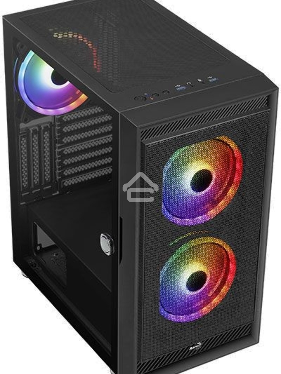 Компьютерный корпус Aerocool / Formula Graphite-G-BK-v2 черный без БП ATX 3x140mm 2xUSB3.0 audio