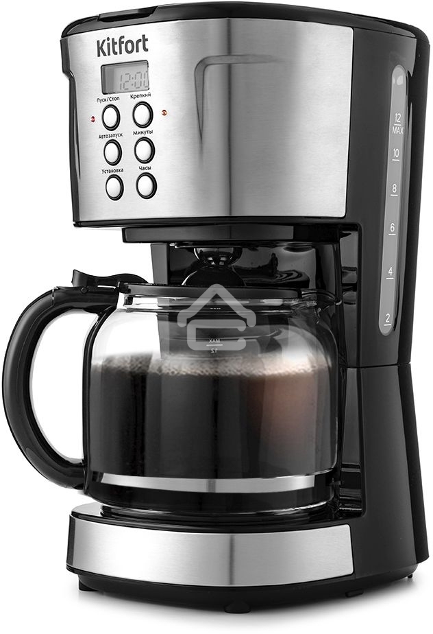 Кофеварка Kitfort КТ-731 Мощность 900 Вт.Ёмкость резервуара 1,6 л.