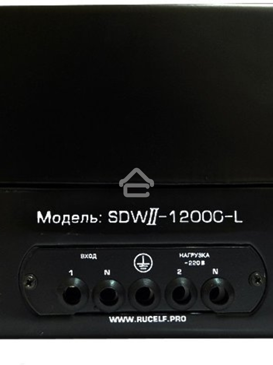 Стабилизатор напряжения Rucelf SDW.II-6000-L 6кВА однофазный черный (SDWII-6000-L)