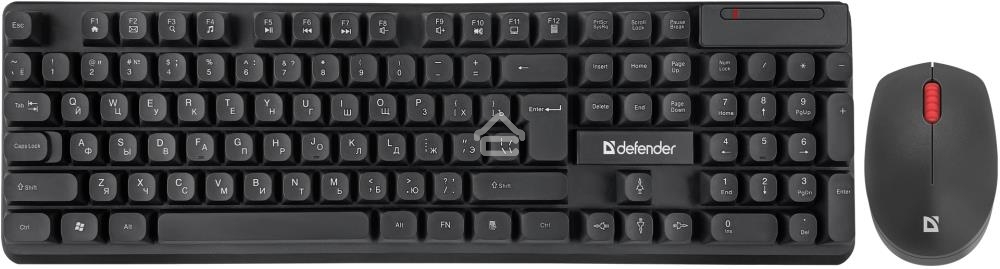 Комплект клавиатура + мышка Defender MILAN C-992 RU черный