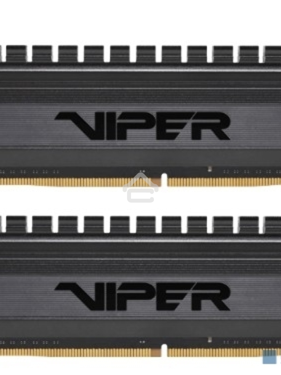 Оперативная память Patriot Viper 4 Blackout, DDR4, 8GB (2x4 GB), 3000 MHz, CL16, DIMM, радиатор, черный