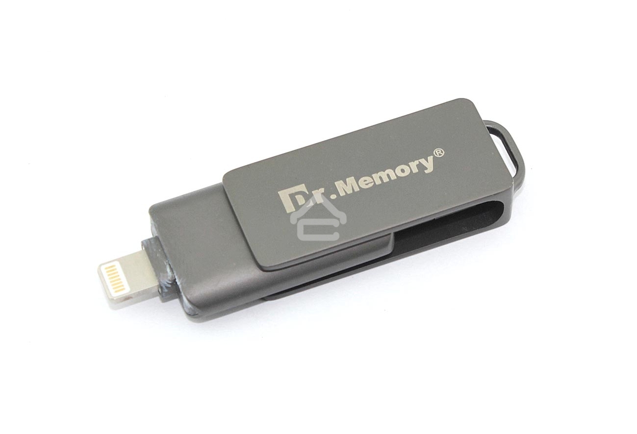 Флешка USB Dr. Memory 051, 4Gb, USB 3.0/USB Type-C, R/W 70/40, серый