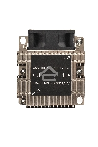 Кулер+направляющая планка ExeGate ESNK-P0068AP4.PWM.2U.3647.Cu + BKT-0126 (Al+Cu, 2U, 4 тепл. трубки, LGA3647, Square, TDP 205W, PWM, 2100-6800RPM, 2 ball bearing, 4pin, 52db, 430г, на винтах, с термопастой, в комплекте с направляющей планкой (back plate 