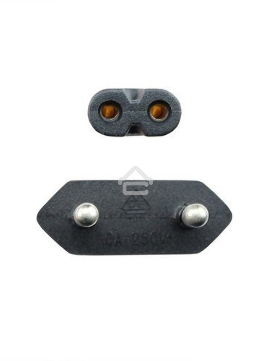 Кабель для аудио-видео техники IEC-320-C7--розетка 220V, 2-pin, 1,8м , медь, VCOM