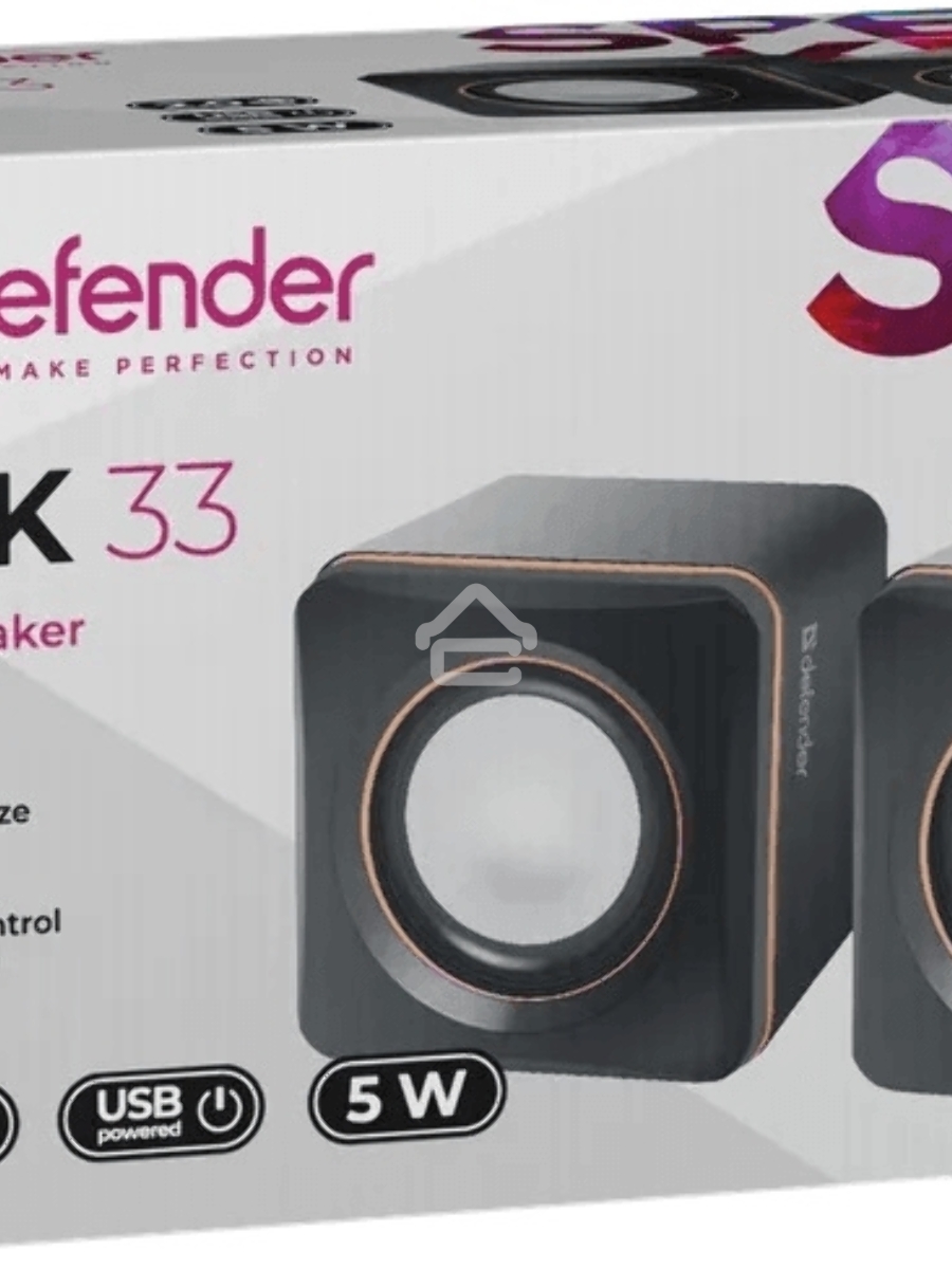 Колонки Defender SPK 33 (2.0 ,5 Вт, питание от USB)