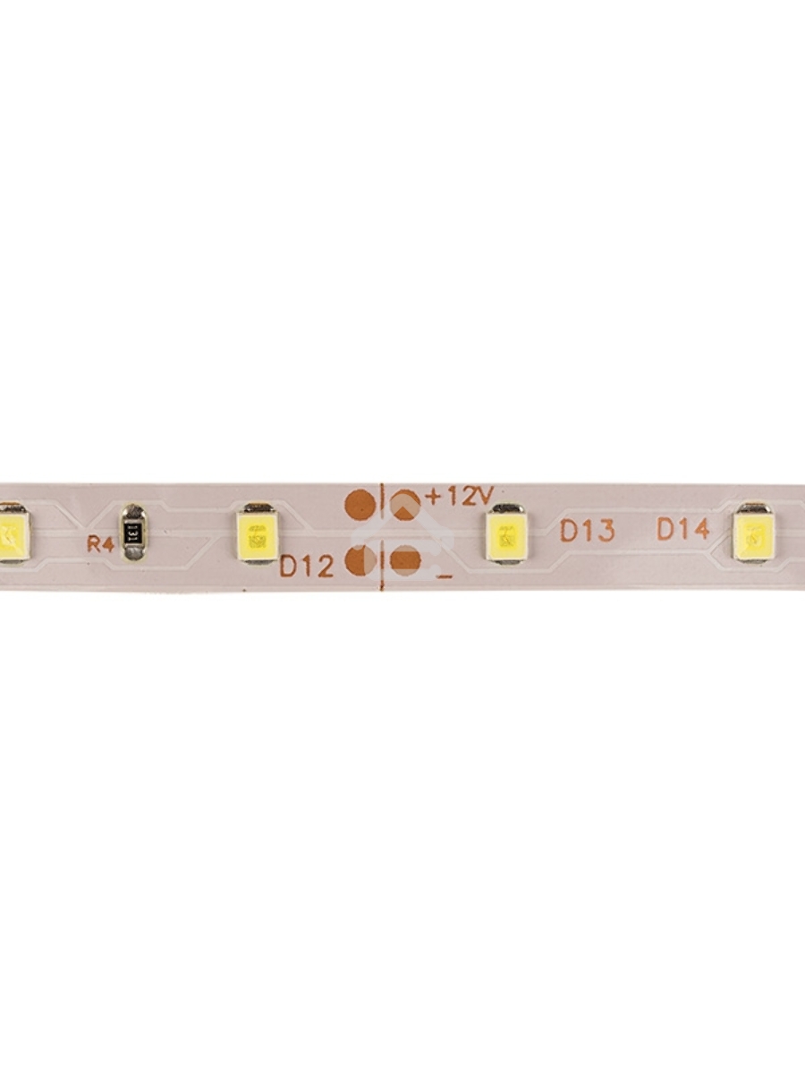 Лента LED открытая, 8 мм, IP23, SMD 2835, 60 LED/m, 12 V, цвет свечения белый