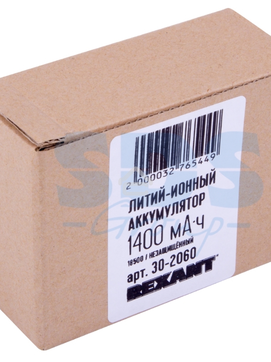 Аккумулятор Li-ion 18500 unprotected 1400 mAH 3.7 В Rexant